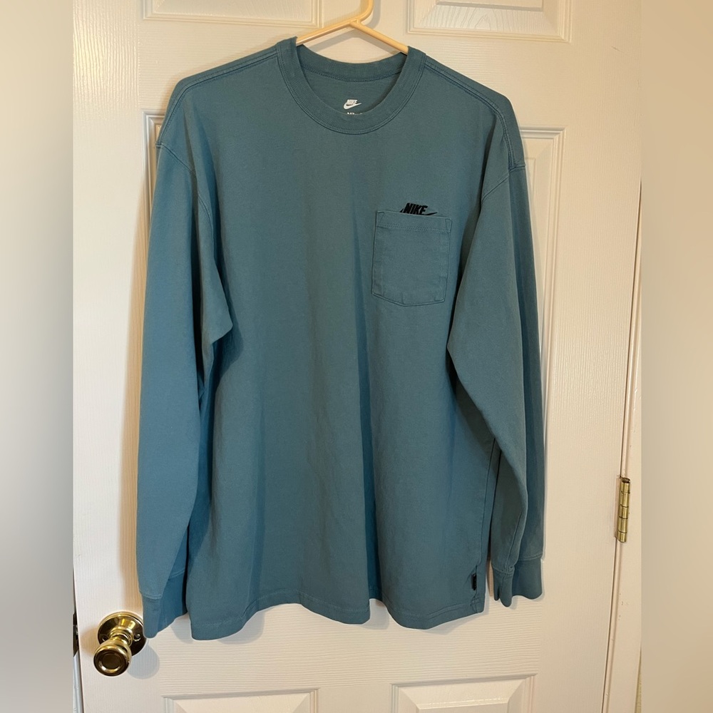Nike Men's Teal Long Sleeve Tee